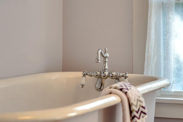 645 Hughes St, Cape May, NJ 08204 - bathroom view of a freestanding bath and a sink