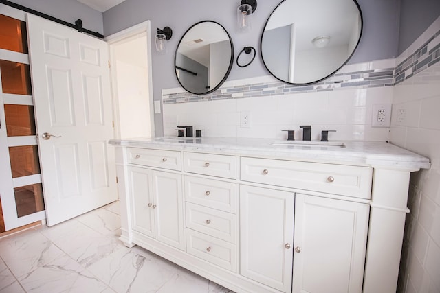 bathroom featuring vanity