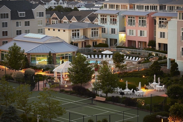 exterior space with a residential view