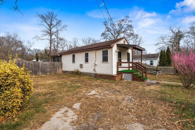 view of side of property