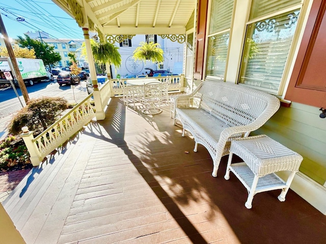 view of patio with covered porch