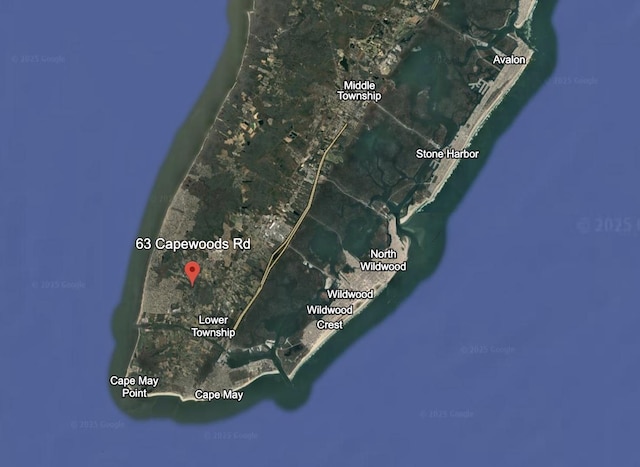 63 Cape Woods Rd, North Cape May, NJ 08204 - map of property location