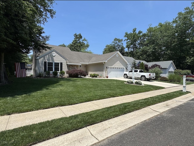 63 Cape Woods Rd, North Cape May, NJ 08204 - single story home featuring a front yard, a garage, and concrete driveway