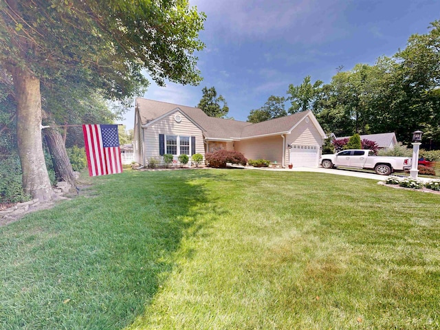 63 Cape Woods Rd, North Cape May, NJ 08204 - single story home with a garage, a front lawn, and driveway