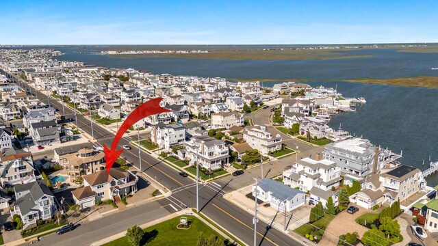 7423 Ocean Dr, Avalon, NJ 08202 - aerial view of property's location featuring a nearby body of water and nearby suburban area