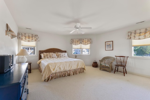 7423 Ocean Dr, Avalon, NJ 08202 - bedroom featuring carpet flooring, ceiling fan, and baseboards