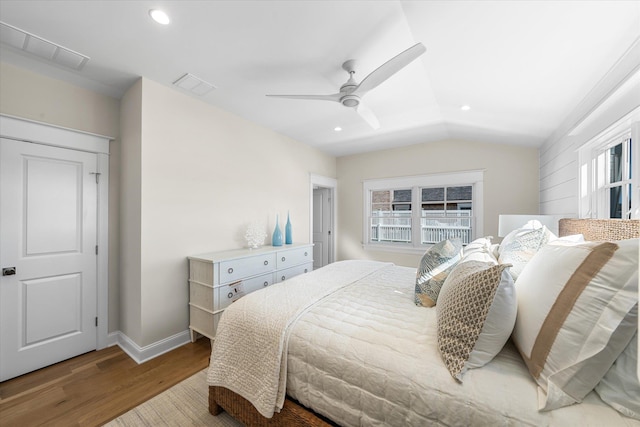 10700 3rd Ave S, Unit South, Stone Harbor, NJ 08247 - bedroom featuring visible vents, multiple windows, and wood finished floors