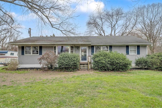 716 Dias Creek Rd, Cape May Court House, NJ 08210 - ranch-style house featuring stucco siding and a front yard