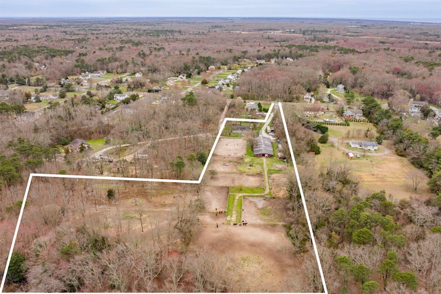 716 Dias Creek Rd, Cape May Court House, NJ 08210 - overview of rural landscape with property parcel outlined