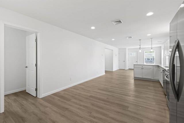 108 Sunray Beach Rd, Del Haven, NJ 08251 - unfurnished living room with recessed lighting and light wood-style flooring
