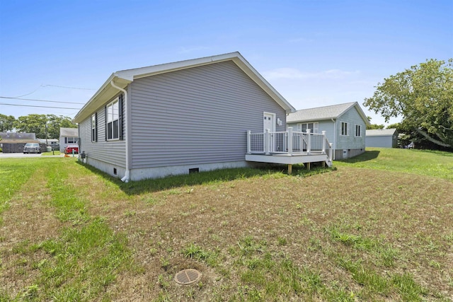 108 Sunray Beach Rd, Del Haven, NJ 08251 - view of home's exterior with a deck and a yard