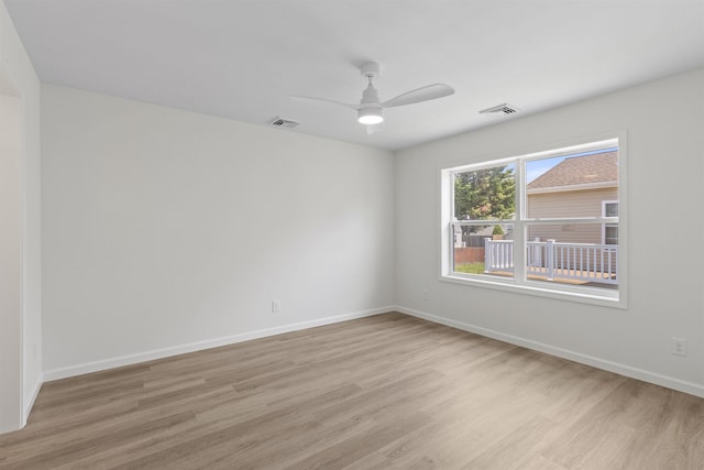 108 Sunray Beach Rd, Del Haven, NJ 08251 - empty room with light wood-style floors and a ceiling fan