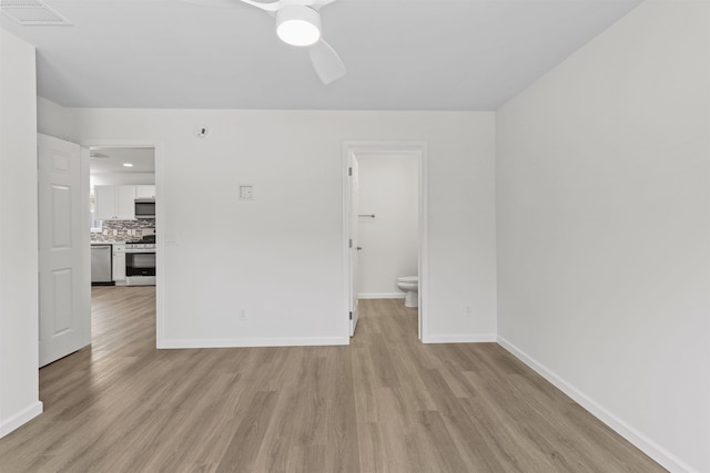 108 Sunray Beach Rd, Del Haven, NJ 08251 - unfurnished room featuring ceiling fan and light wood-style floors
