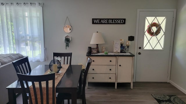 113 Heidi Ave, North Cape May, NJ 08204 - dining room featuring wood finished floors and baseboards