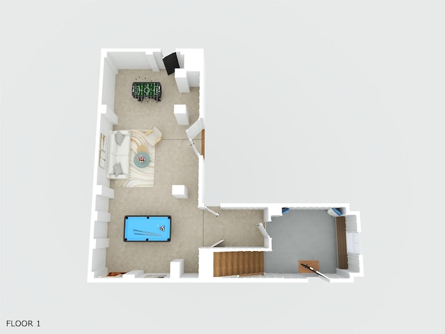 370 83rd St E, Unit East, Stone Harbor, NJ 08247 - view of room layout