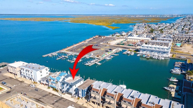 370 83rd St E, Unit East, Stone Harbor, NJ 08247 - bird's eye view of a large body of water and a marina