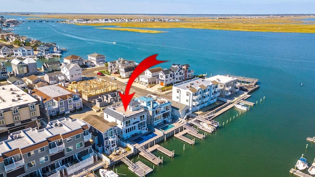370 83rd St E, Unit East, Stone Harbor, NJ 08247 - drone / aerial view of a nearby body of water