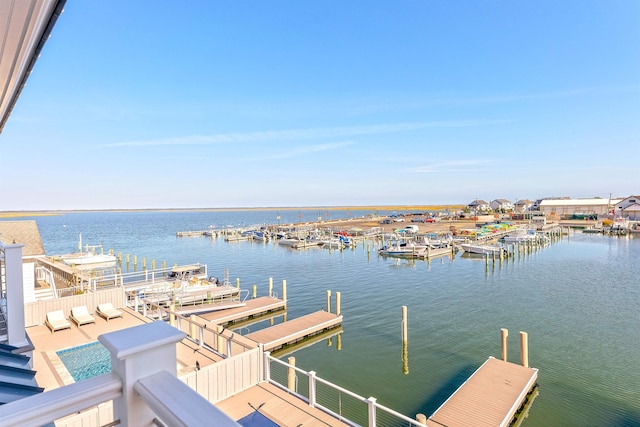 370 83rd St E, Unit East, Stone Harbor, NJ 08247 - dock area featuring a water view