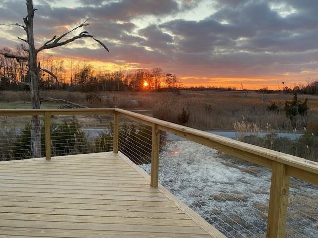 dock area with a deck