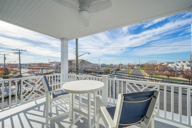 2977 Dune Dr Unit 6, Avalon, NJ 08202 - balcony featuring ceiling fan