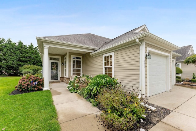 ranch-style house with a garage