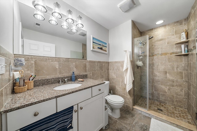110 W Walnut Ave Unit 103, North Wildwood, NJ 08260 - full bath with tile walls, vanity, and a shower stall