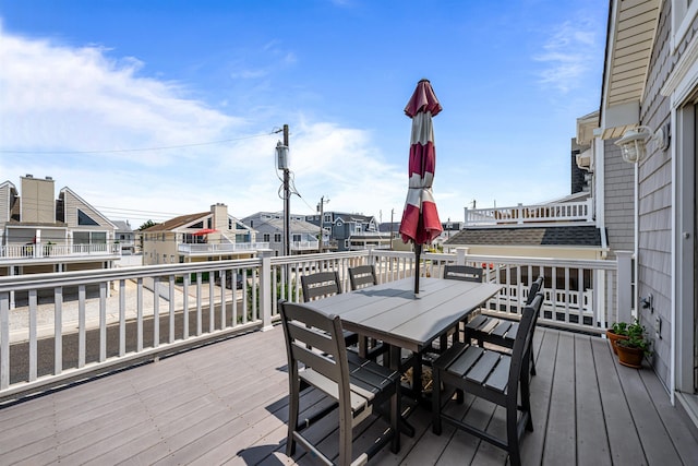 364 41st St E, Unit East, Avalon, NJ 08202 - deck with a residential view and outdoor dining area