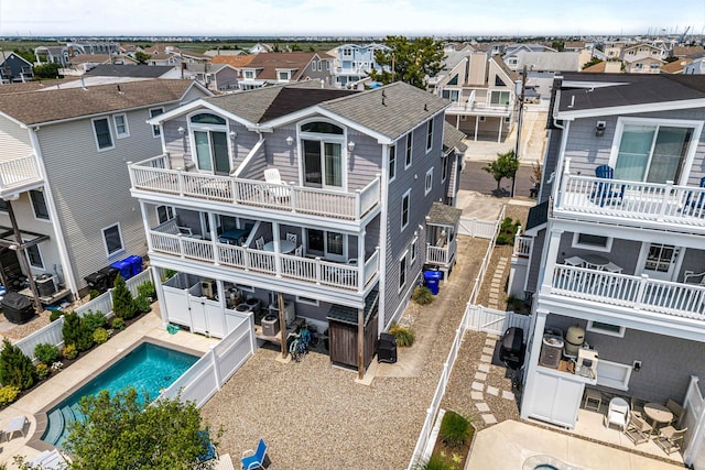364 41st St E, Unit East, Avalon, NJ 08202 - aerial perspective of suburban area featuring a pool