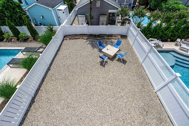 364 41st St E, Unit East, Avalon, NJ 08202 - view of swimming pool with a fenced backyard and a patio