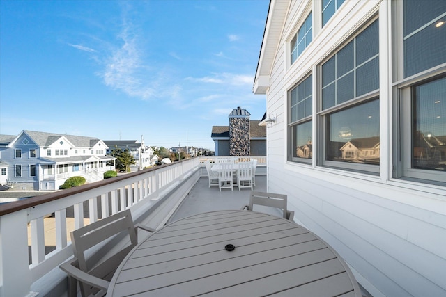 balcony with outdoor dining space