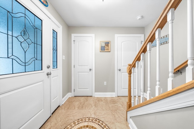 32 47th St E Unit, East Unit, Sea Isle City, NJ 08243 - entryway featuring stairs and baseboards