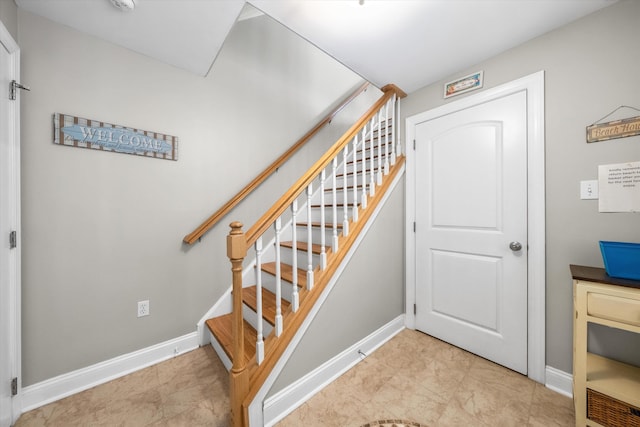 32 47th St E Unit, East Unit, Sea Isle City, NJ 08243 - staircase with baseboards