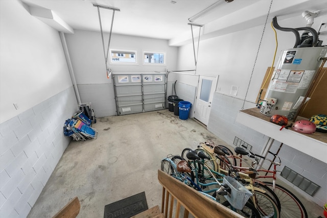 32 47th St E Unit, East Unit, Sea Isle City, NJ 08243 - garage featuring water heater and wainscoting