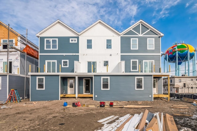 view of rear view of property