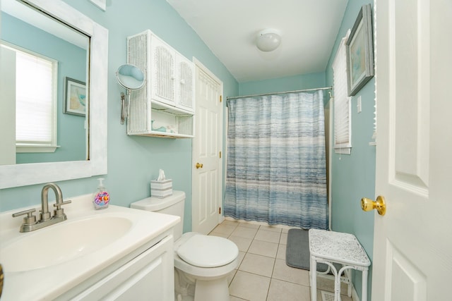3817 Central Ave Unit 1St, Sea Isle City, NJ 08243 - full bathroom with vanity, tile patterned flooring, and a shower with curtain