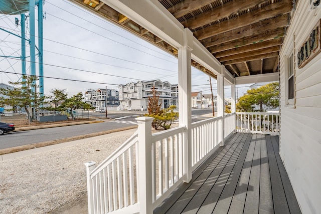 3817 Central Ave Unit 1St, Sea Isle City, NJ 08243 - wooden porch featuring a residential view