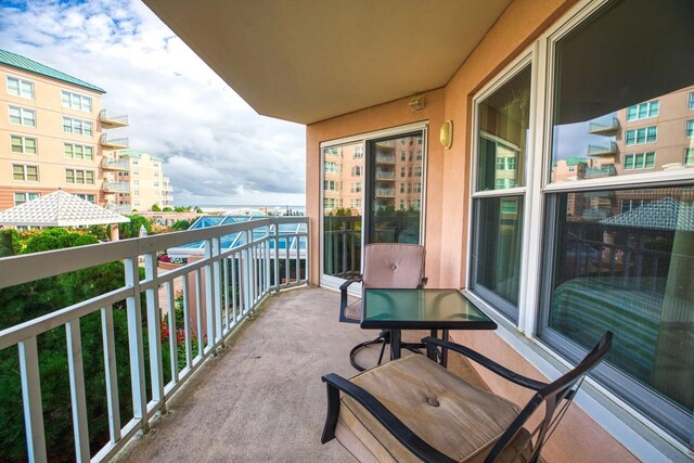 9905 Seapointe Blvd Unit 307, Lower Township, NJ 08260 - view of balcony