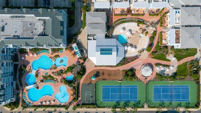 9905 Seapointe Blvd Unit 307, Lower Township, NJ 08260 - aerial view of a pool