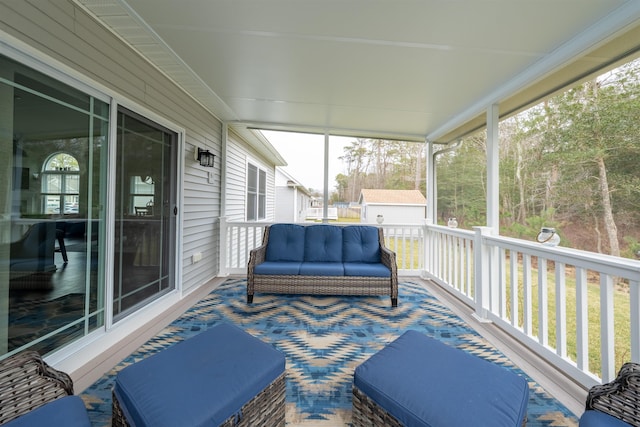 sunroom / solarium with plenty of natural light