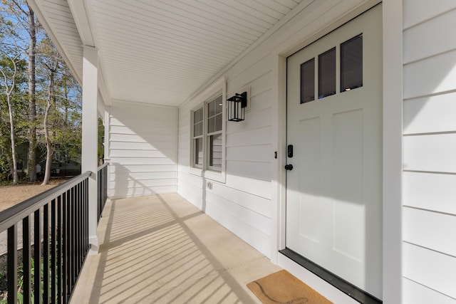 exterior space featuring covered porch