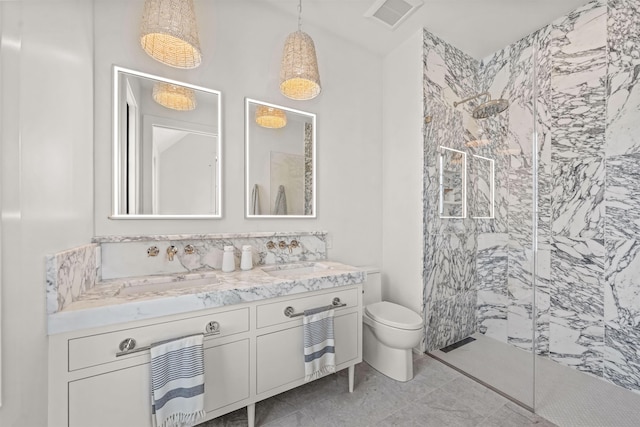 144 89th St, Stone Harbor, NJ 08247 - full bath featuring a marble finish shower and double vanity