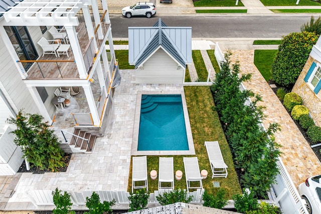 144 89th St, Stone Harbor, NJ 08247 - view from above of property featuring a pool