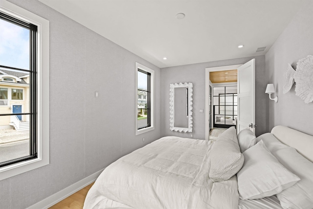 144 89th St, Stone Harbor, NJ 08247 - bedroom featuring light wood finished floors and recessed lighting
