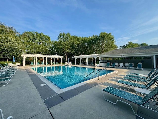 202 Osprey Dr Unit 202, Cape May Court House, NJ 08210 - community pool featuring a pergola and a patio