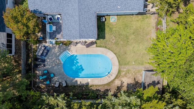2716 Bybrook Dr, Cape May Beach, NJ 08251 - view from above of property with a pool