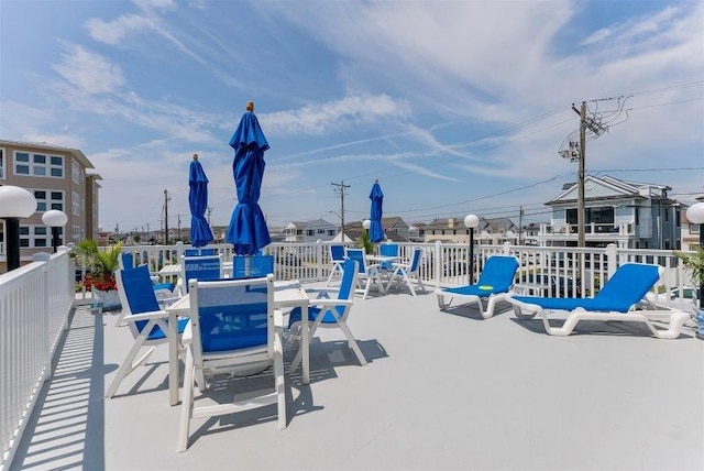 7203 Atlantic Ave Unit 302, Wildwood Crest, NJ 08260 - view of patio featuring outdoor dining space
