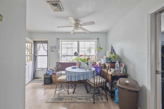 4 Rutledge Ave, Del Haven, NJ 08251 - dining space featuring ceiling fan and wood finished floors