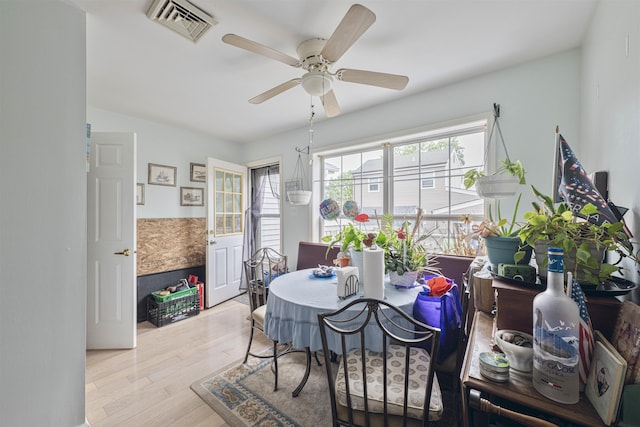 4 Rutledge Ave, Del Haven, NJ 08251 - dining area featuring ceiling fan and wood finished floors