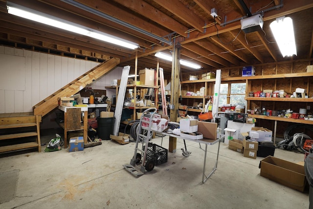 view of basement