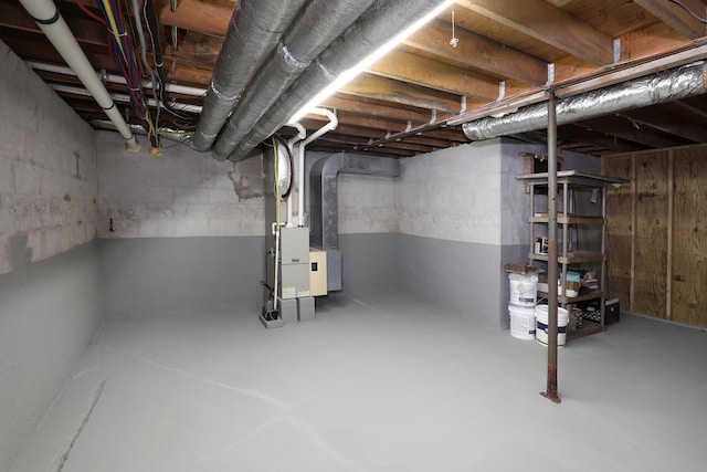 view of basement
